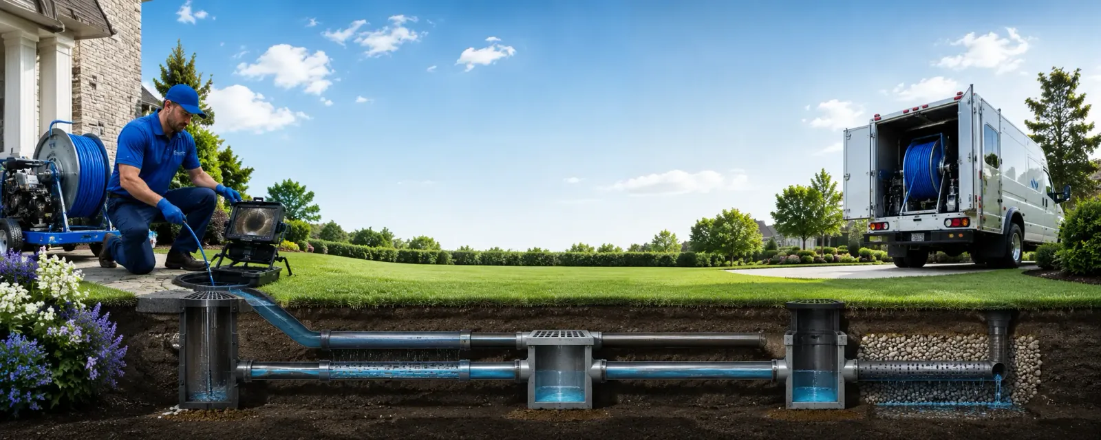 Outdoor drain cleaning information for Mineral Point, PA
